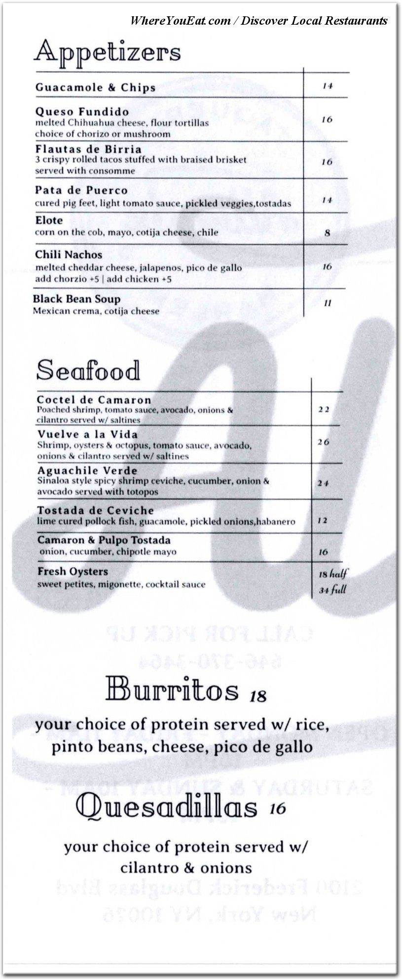 menu image