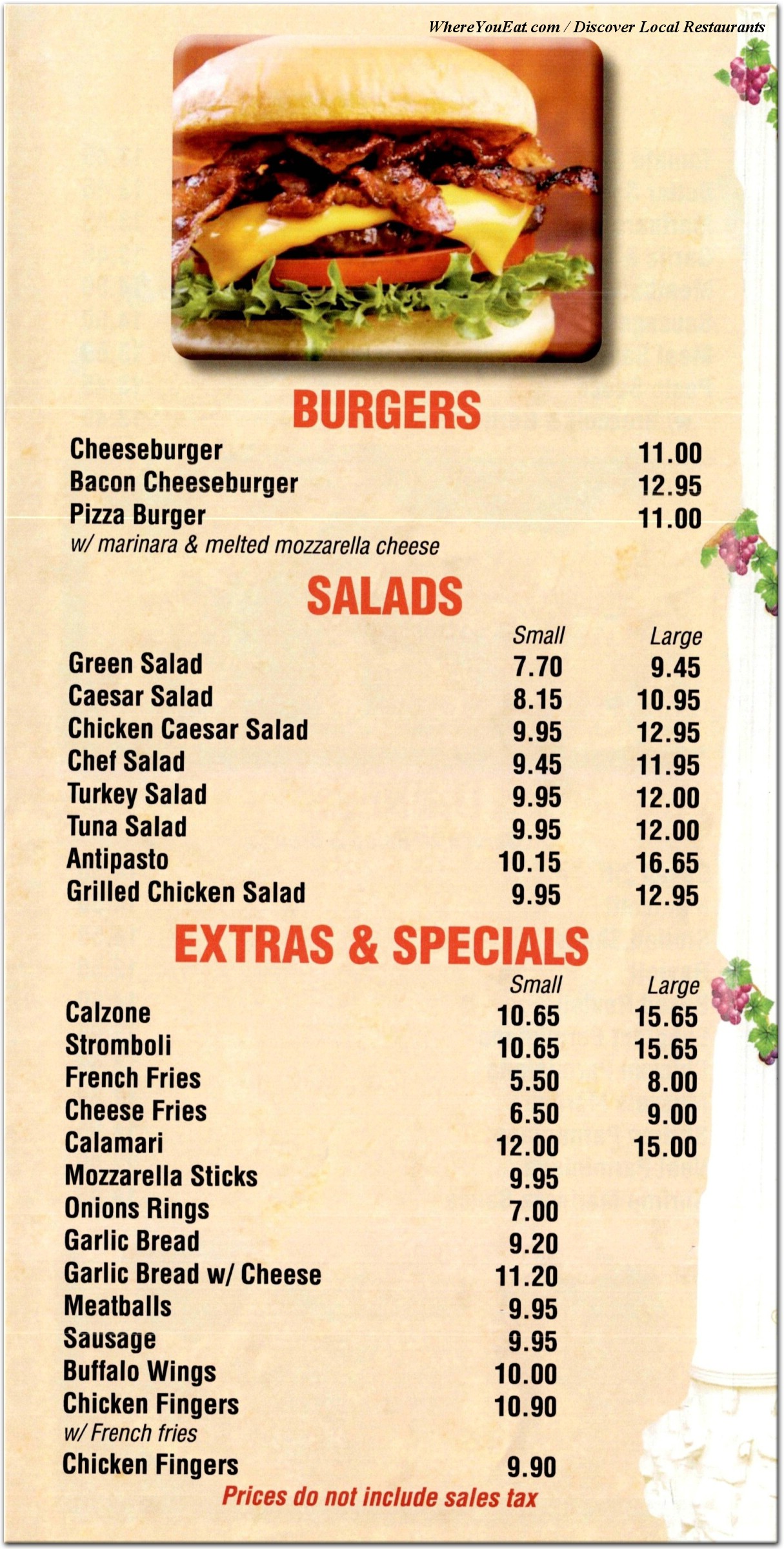 menu image