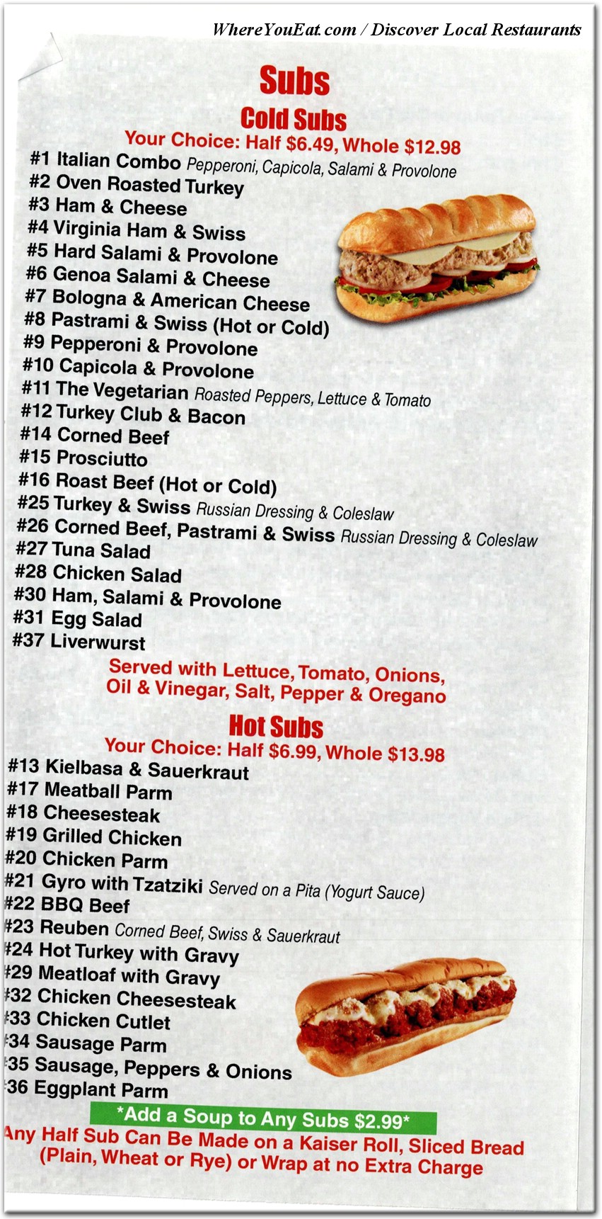 menu image