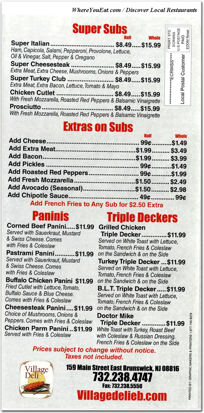 menu image