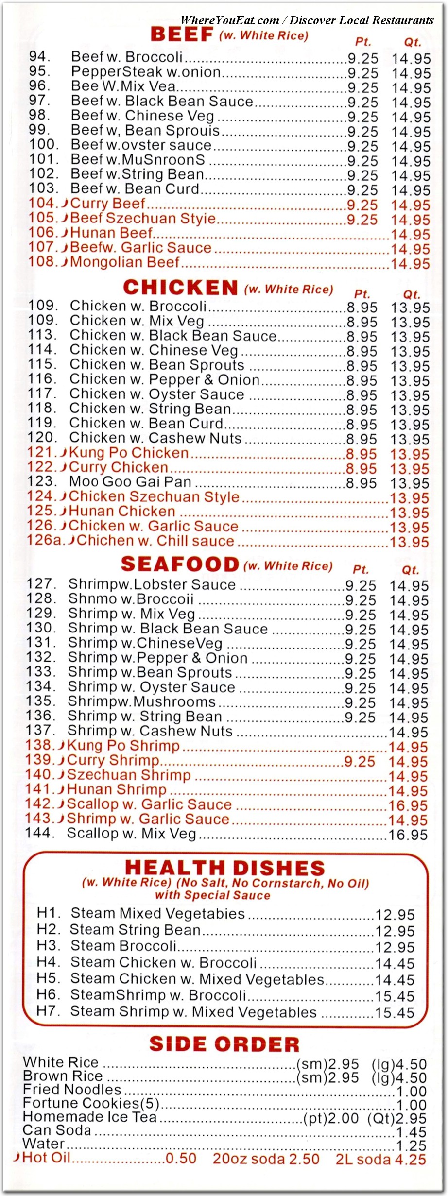 menu image