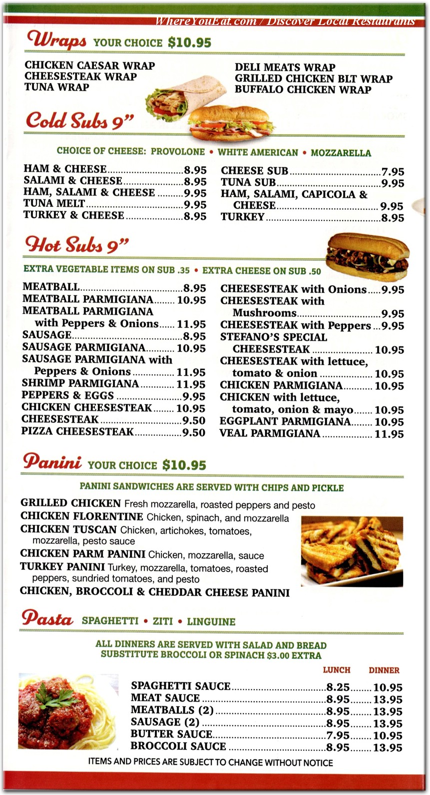 menu image