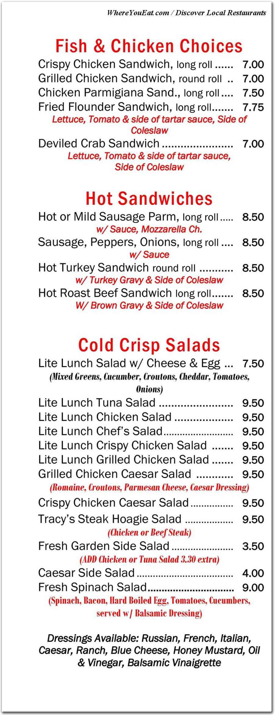 menu image