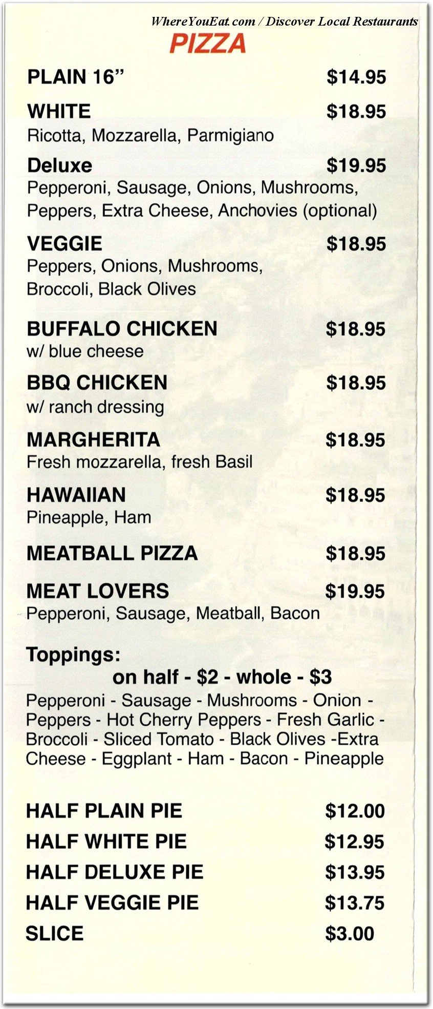menu image
