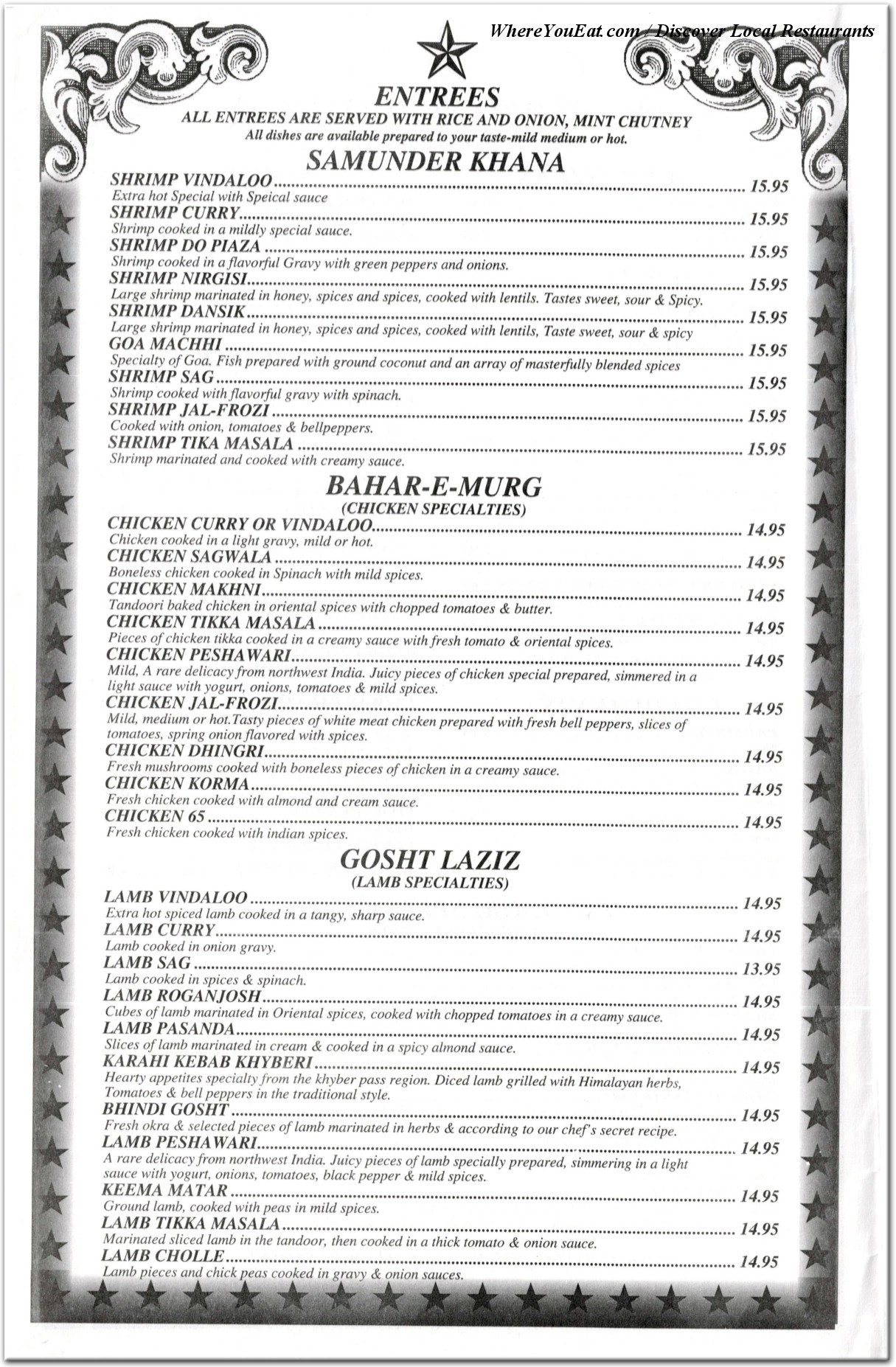menu image