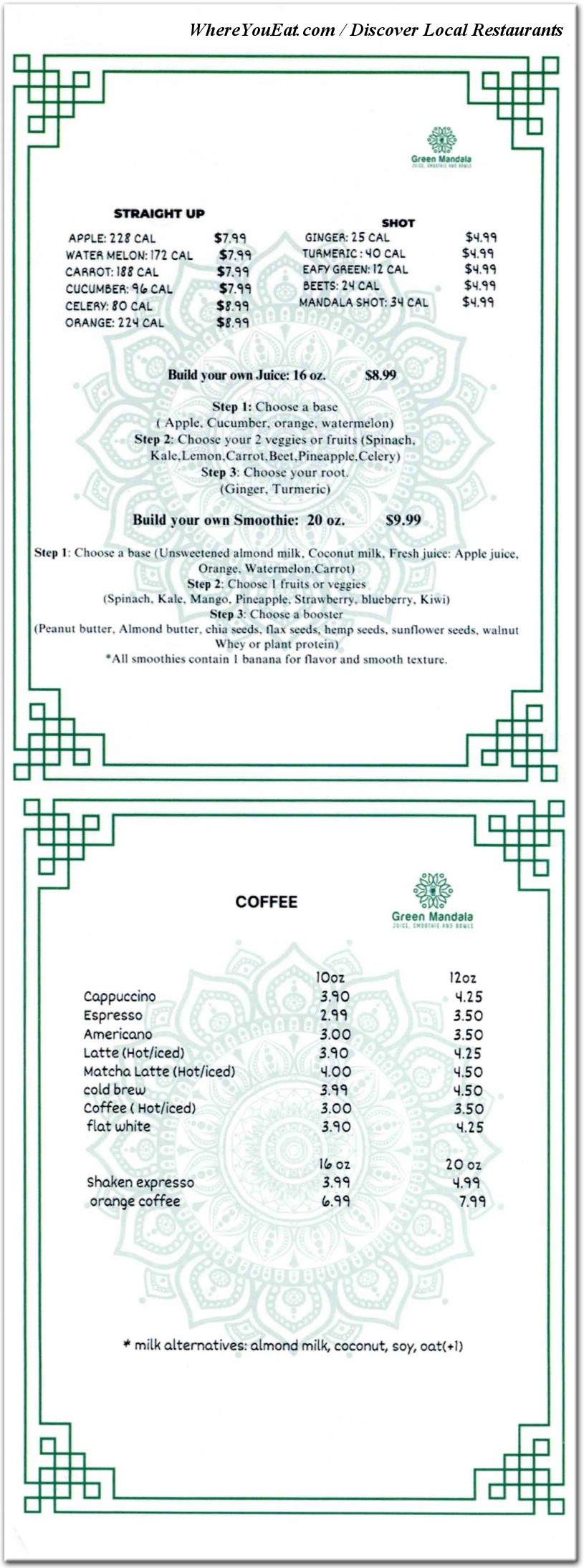 menu image
