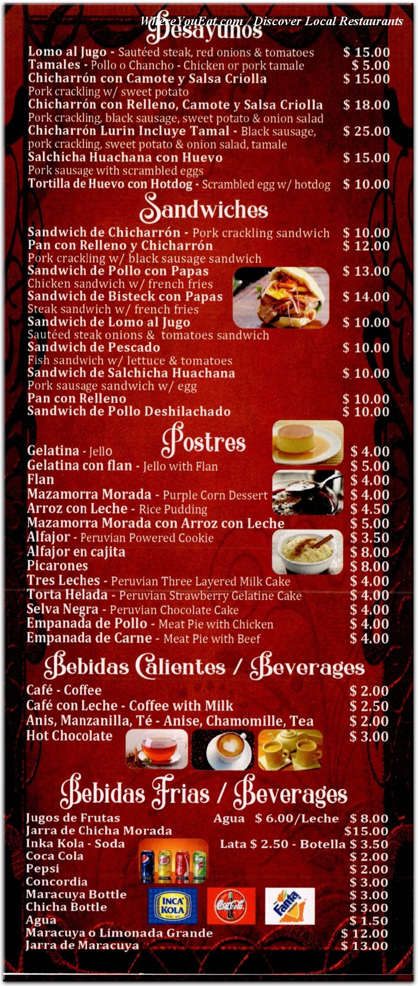 menu image