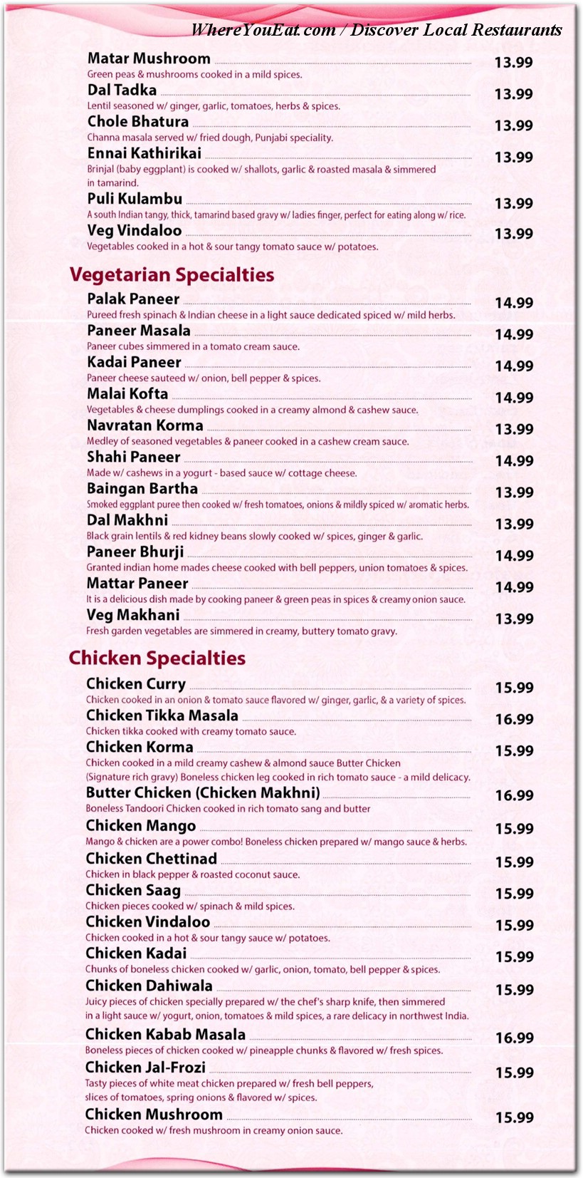menu image