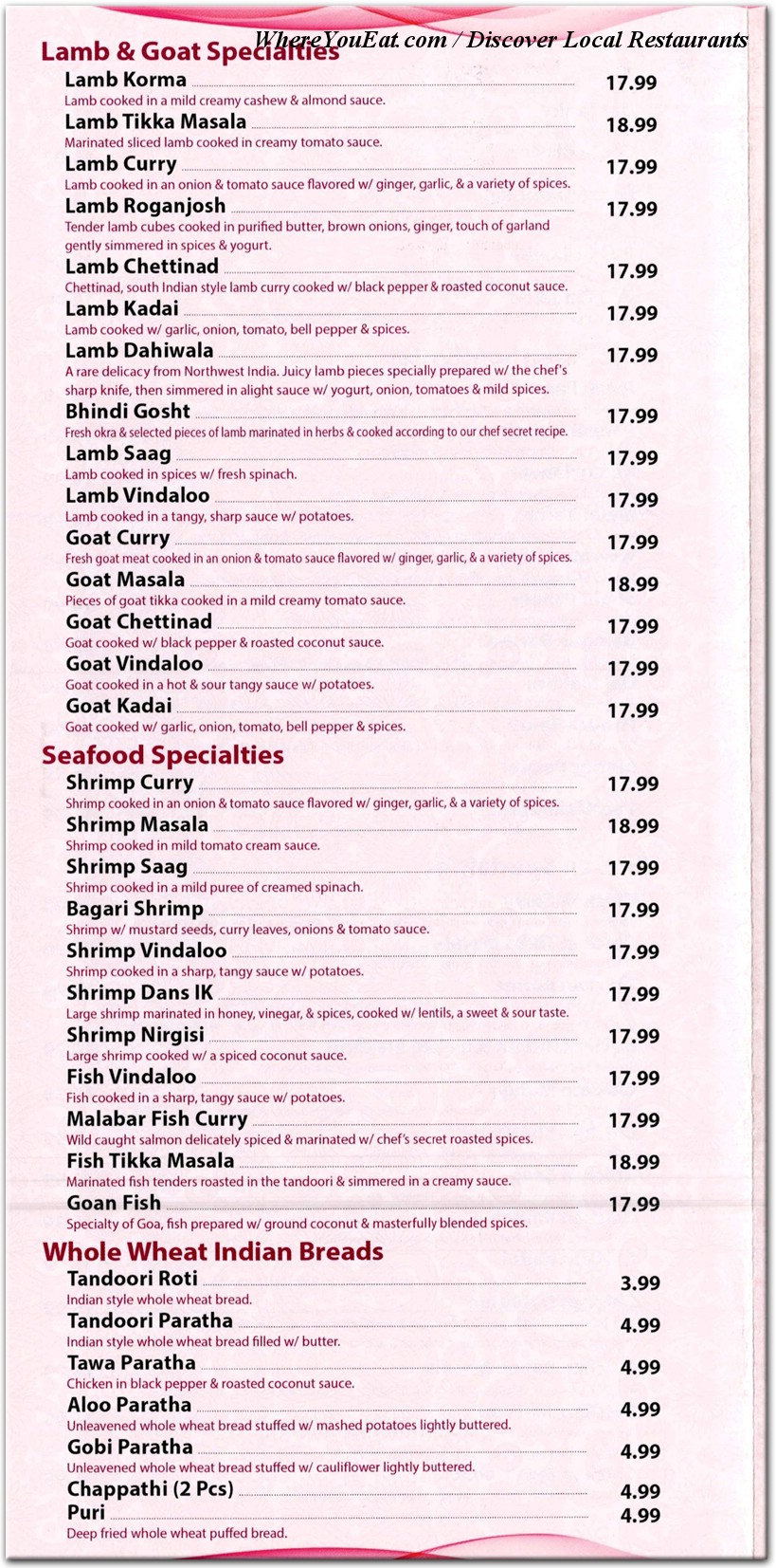 menu image