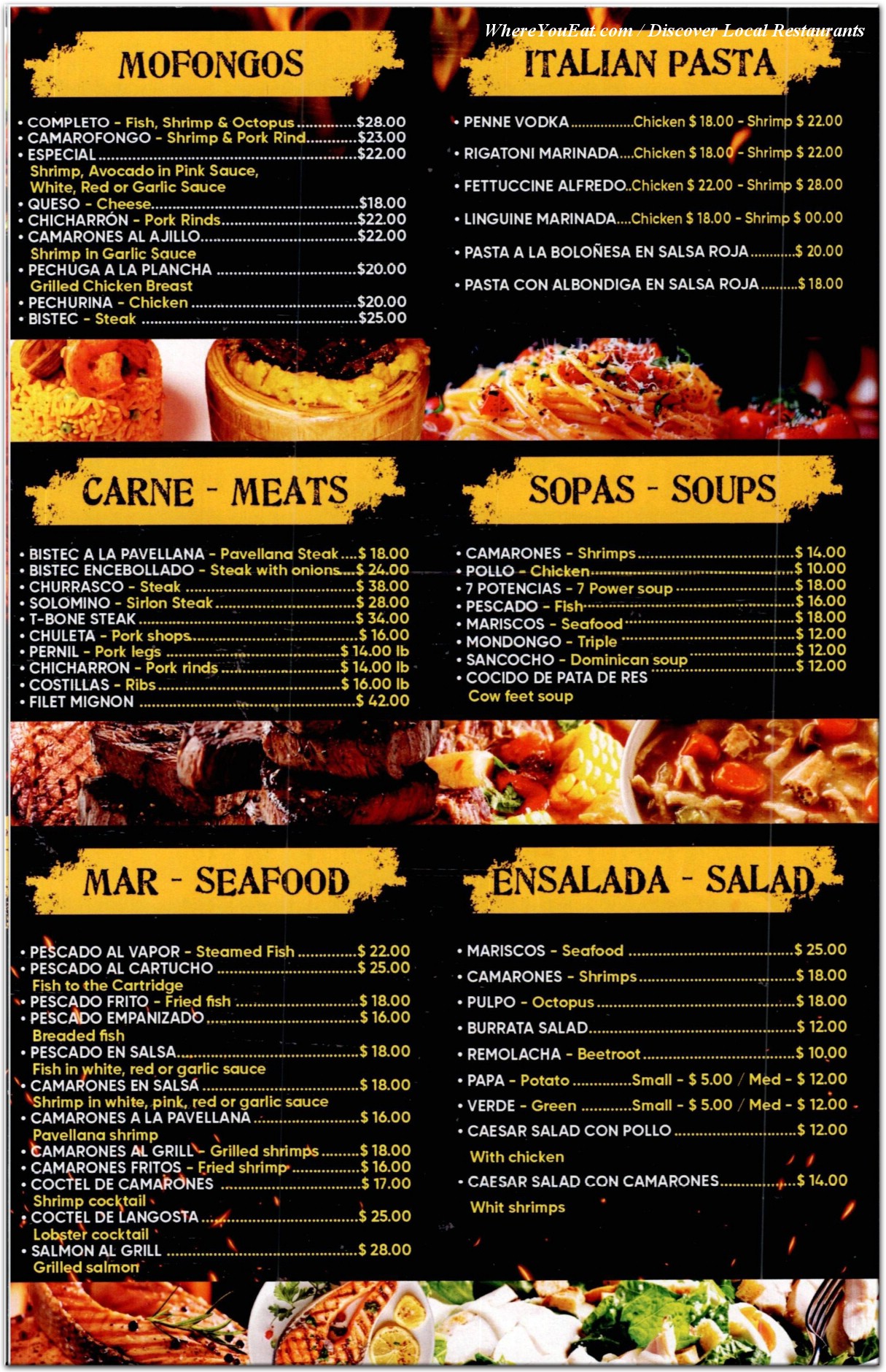 menu image
