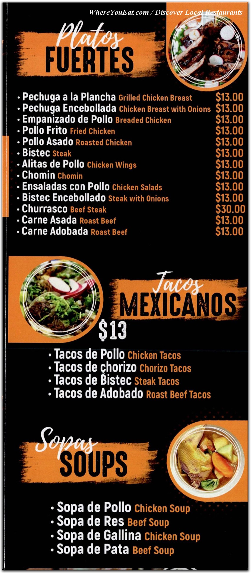 menu image
