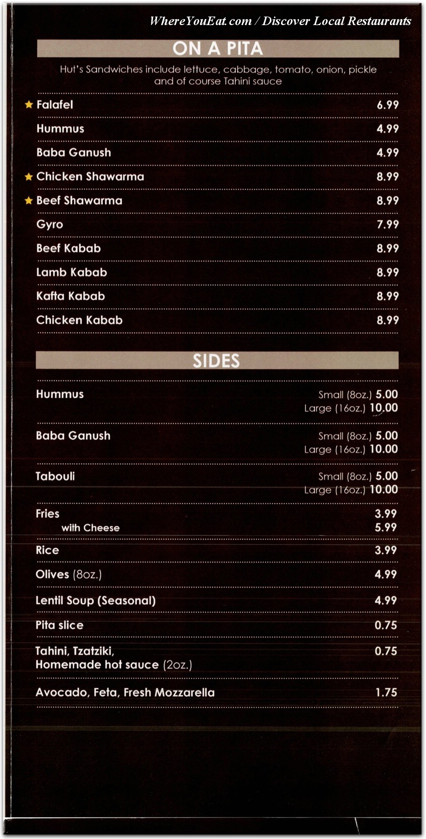 menu image