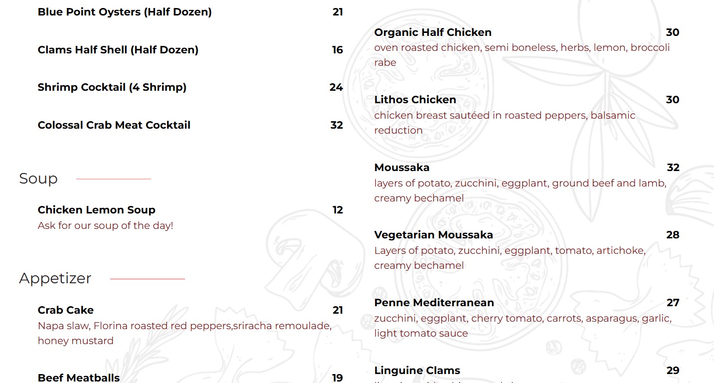 menu image