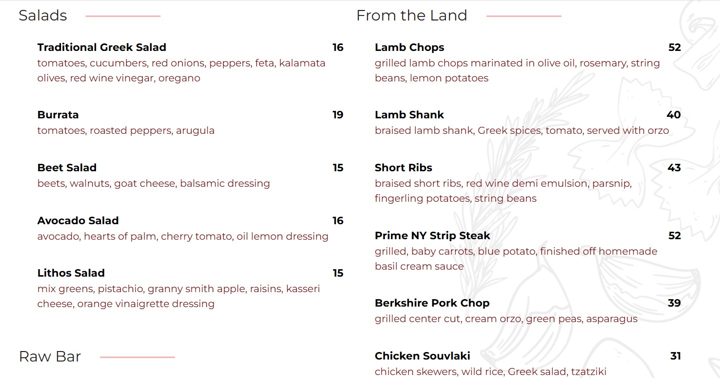 menu image