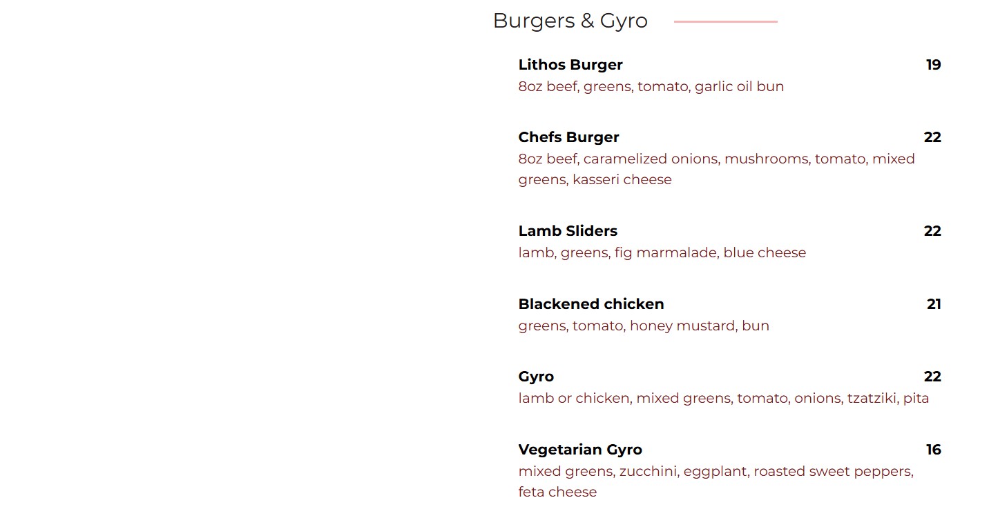 menu image