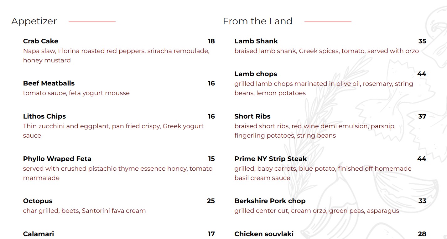 menu image