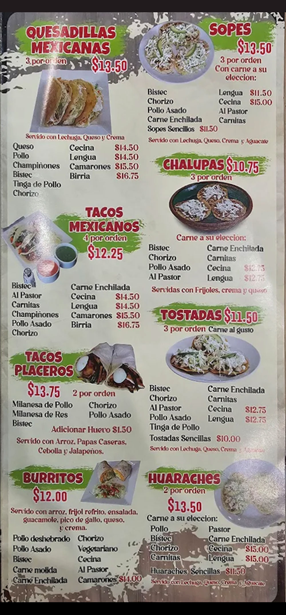 menu image