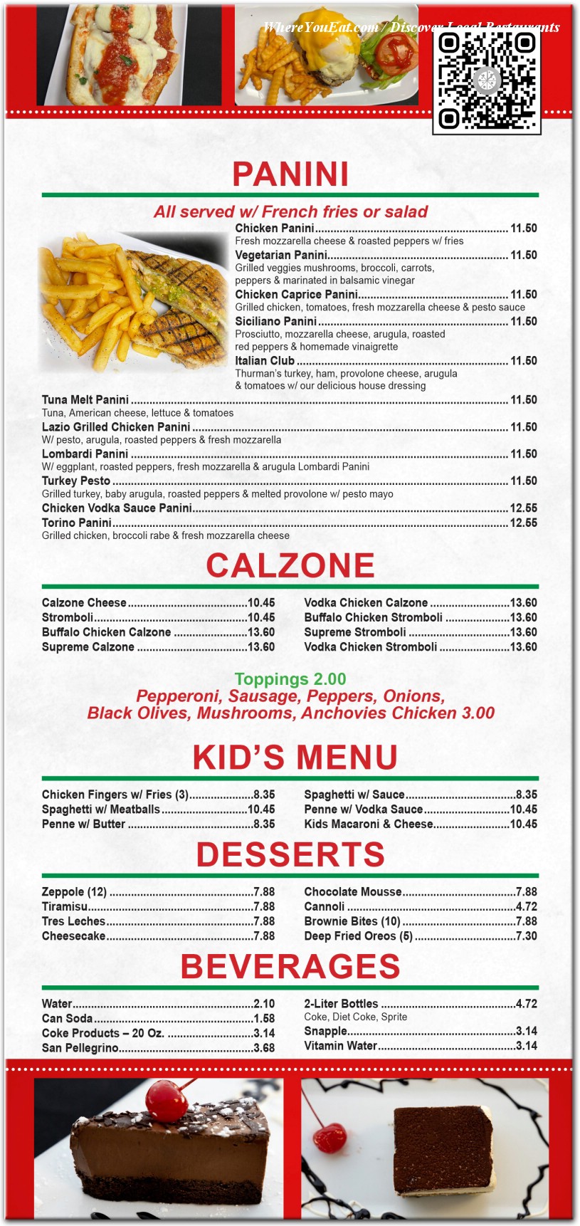 menu image