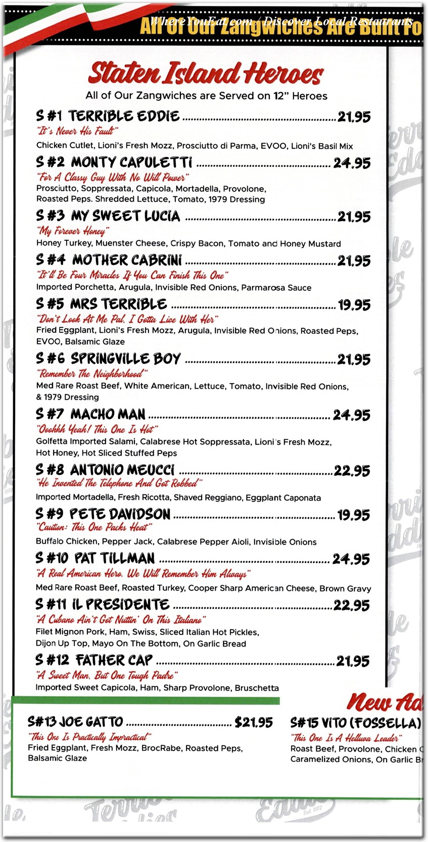 menu image