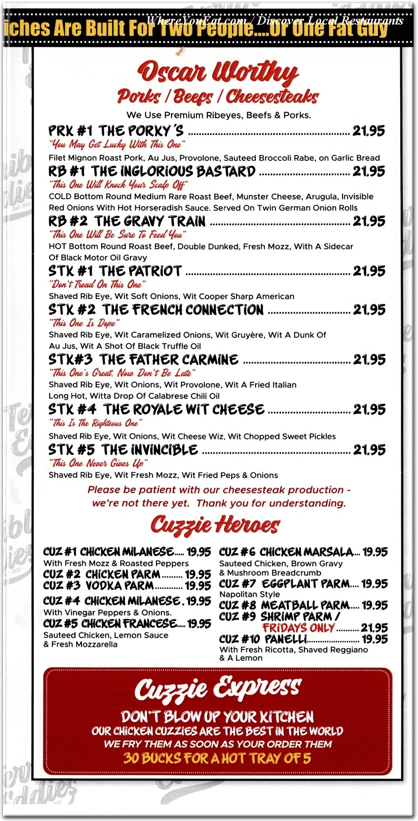 menu image