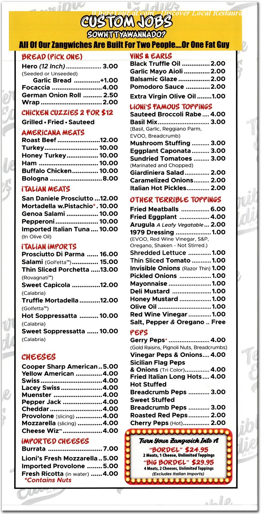menu image