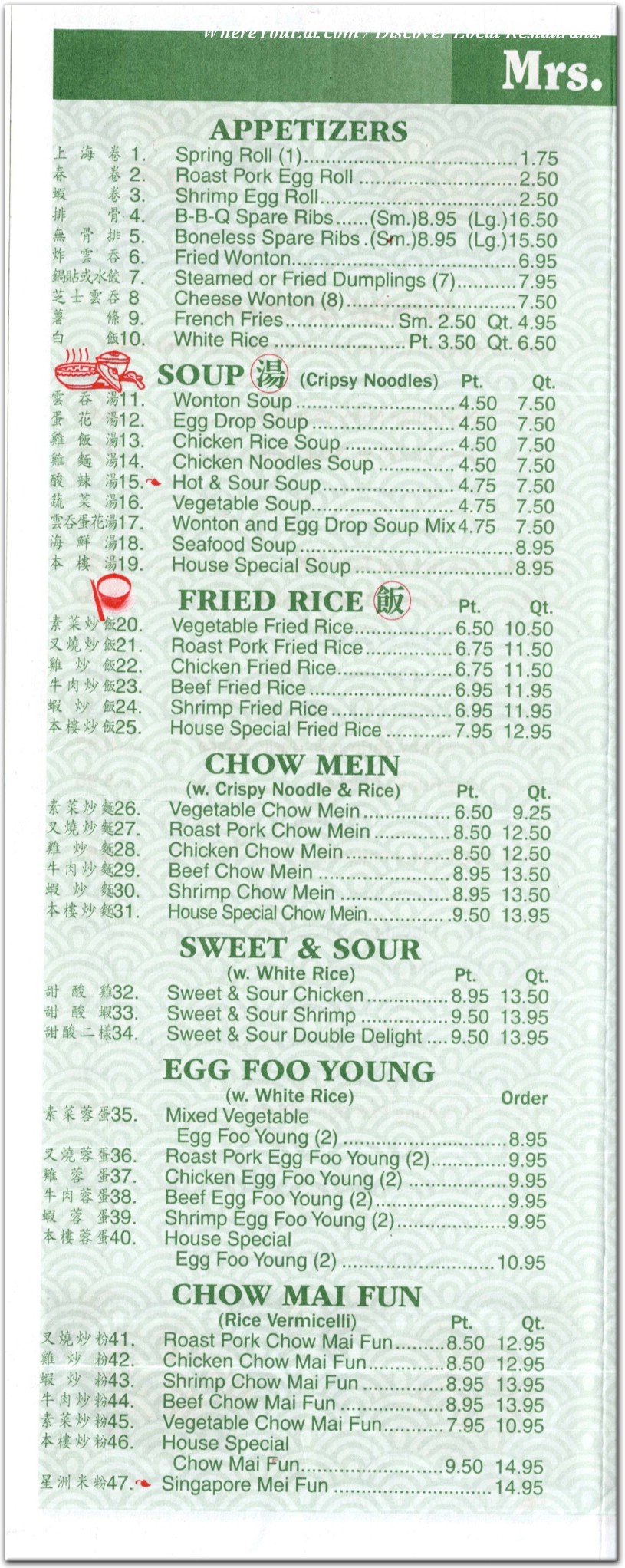 menu image