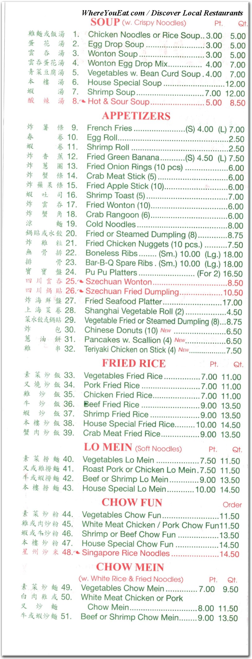 menu image