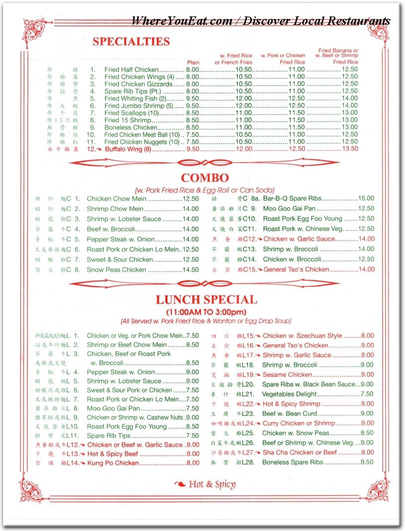 menu image