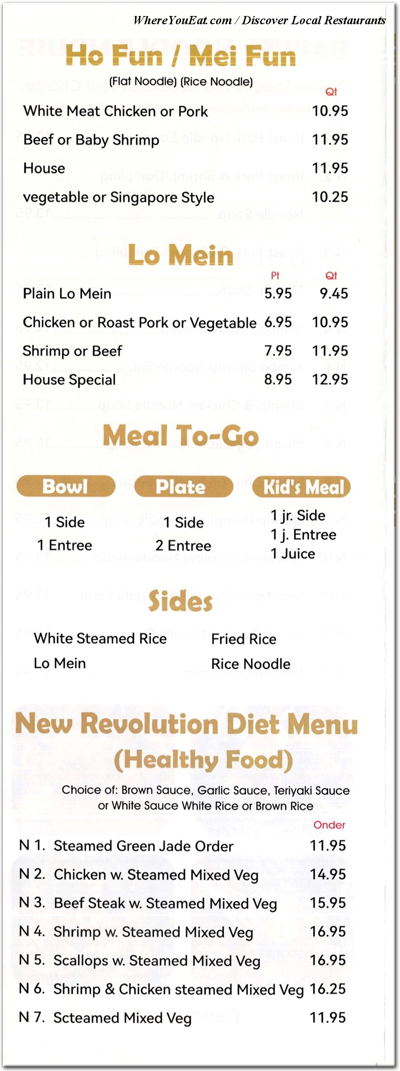 menu image