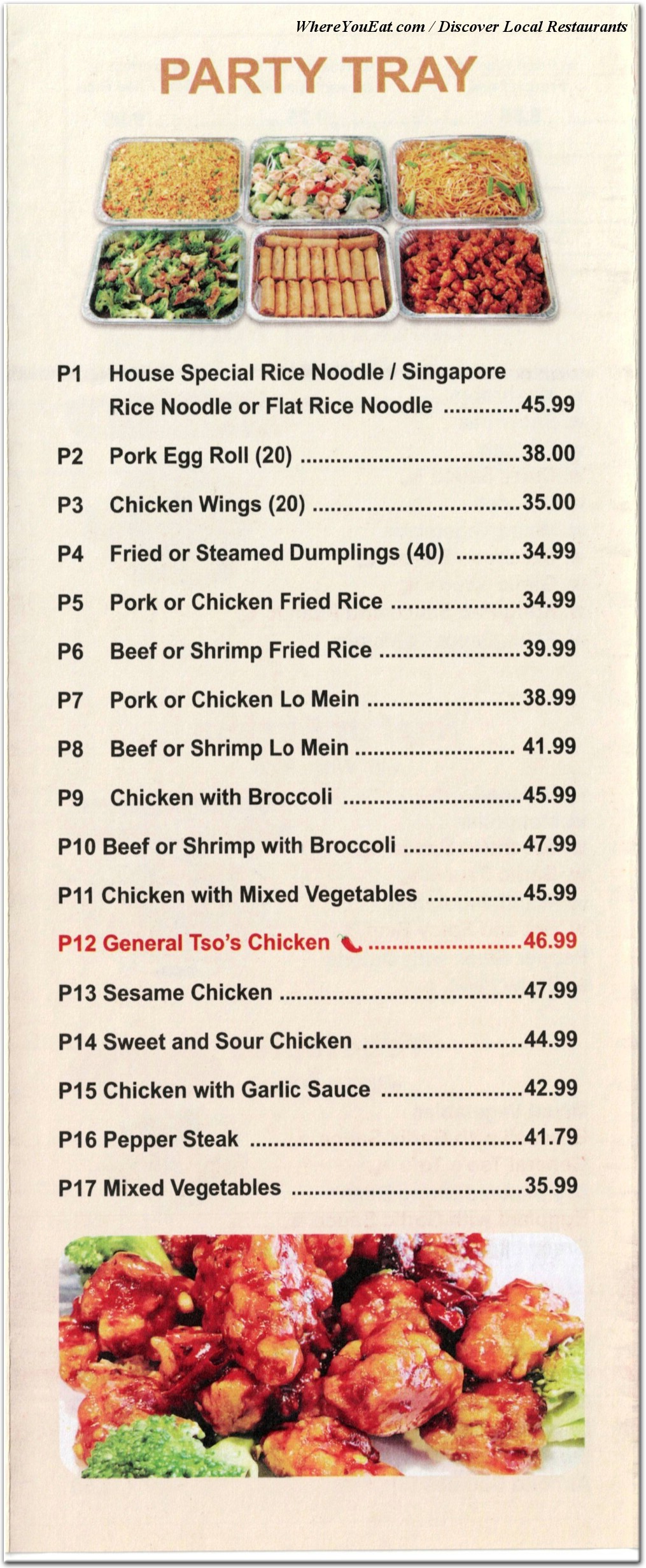 menu image
