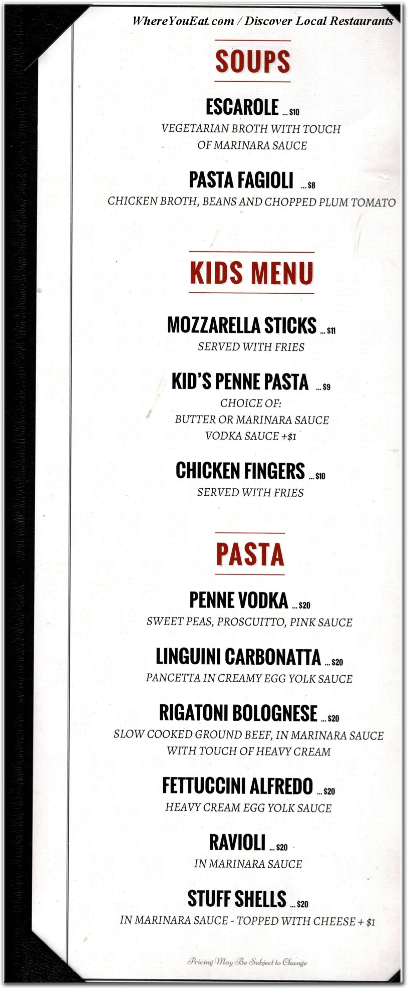 menu image