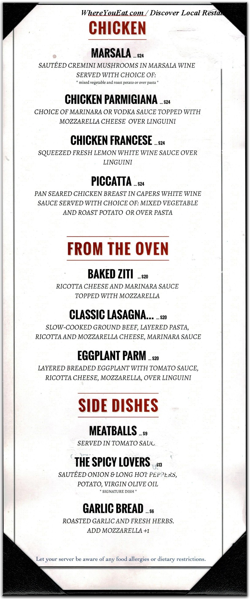 menu image