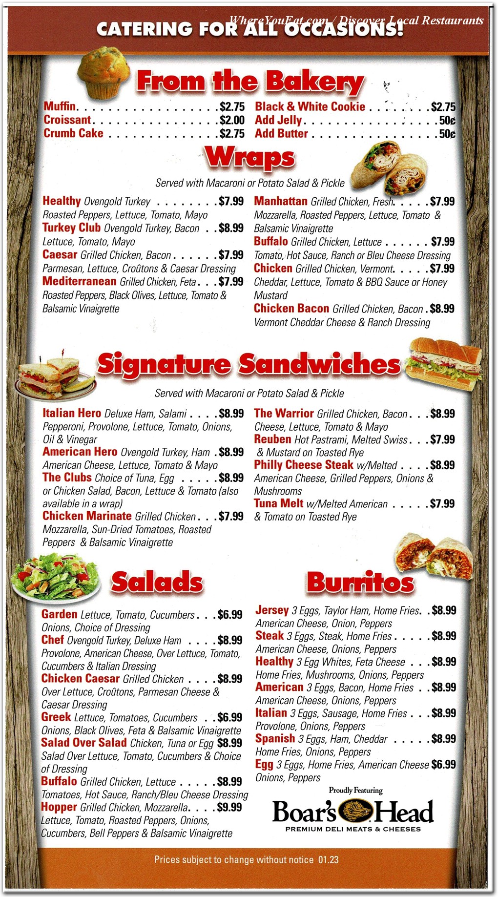 menu image