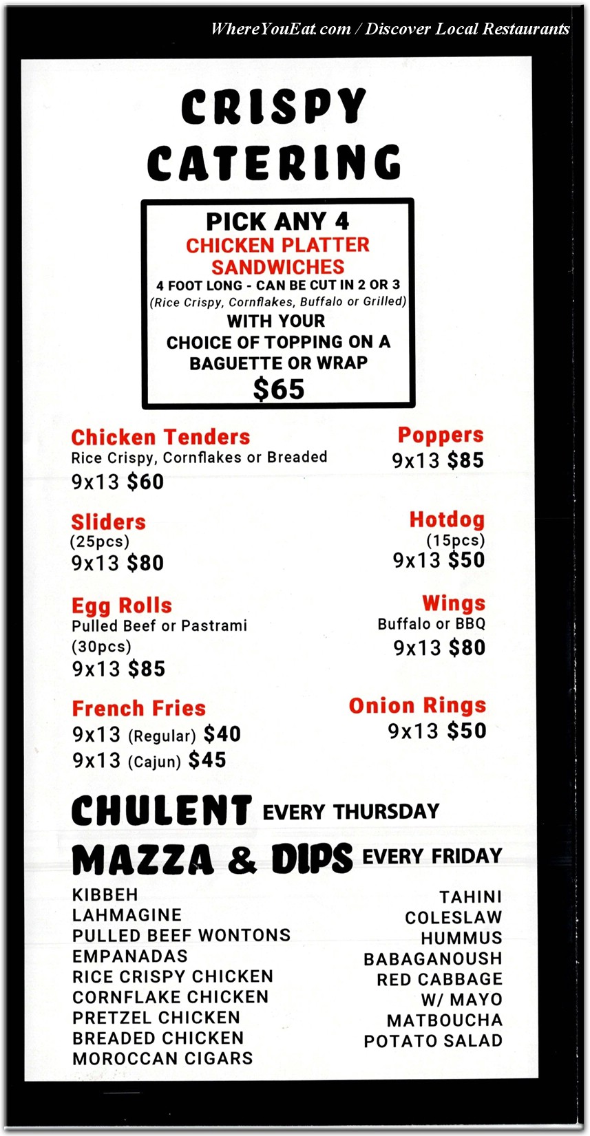 menu image