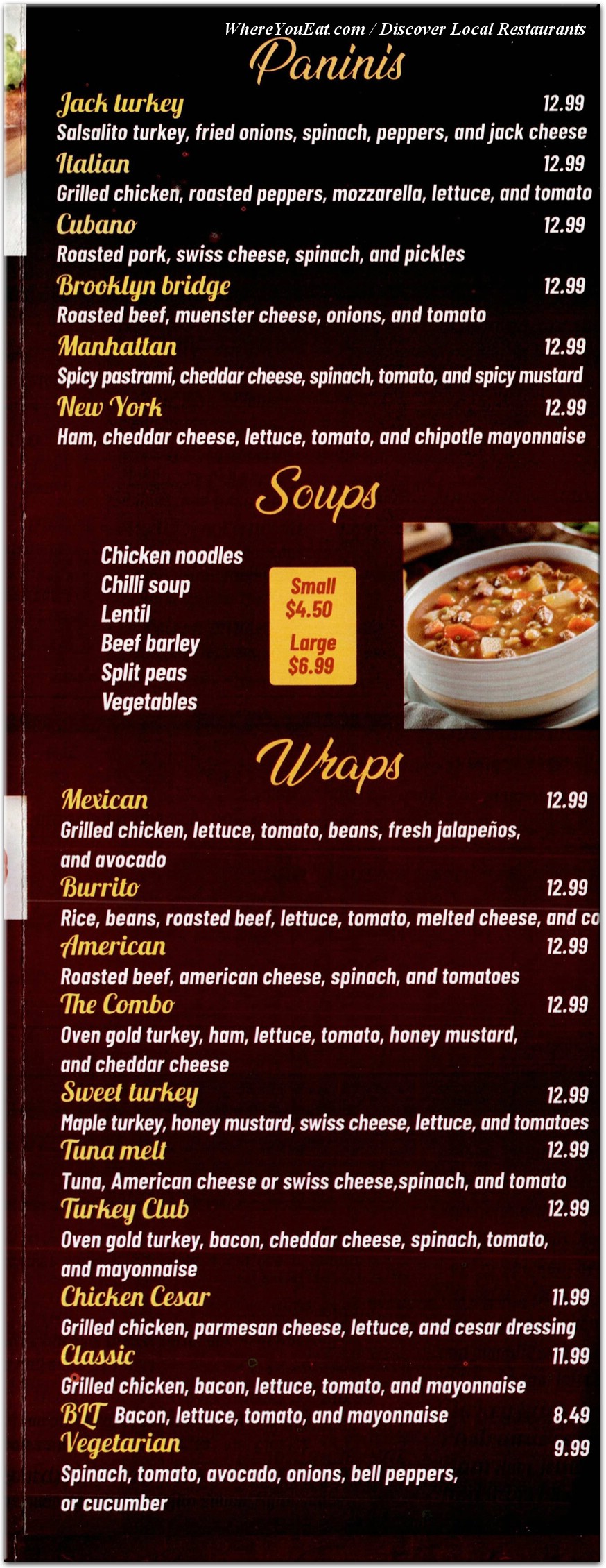 menu image
