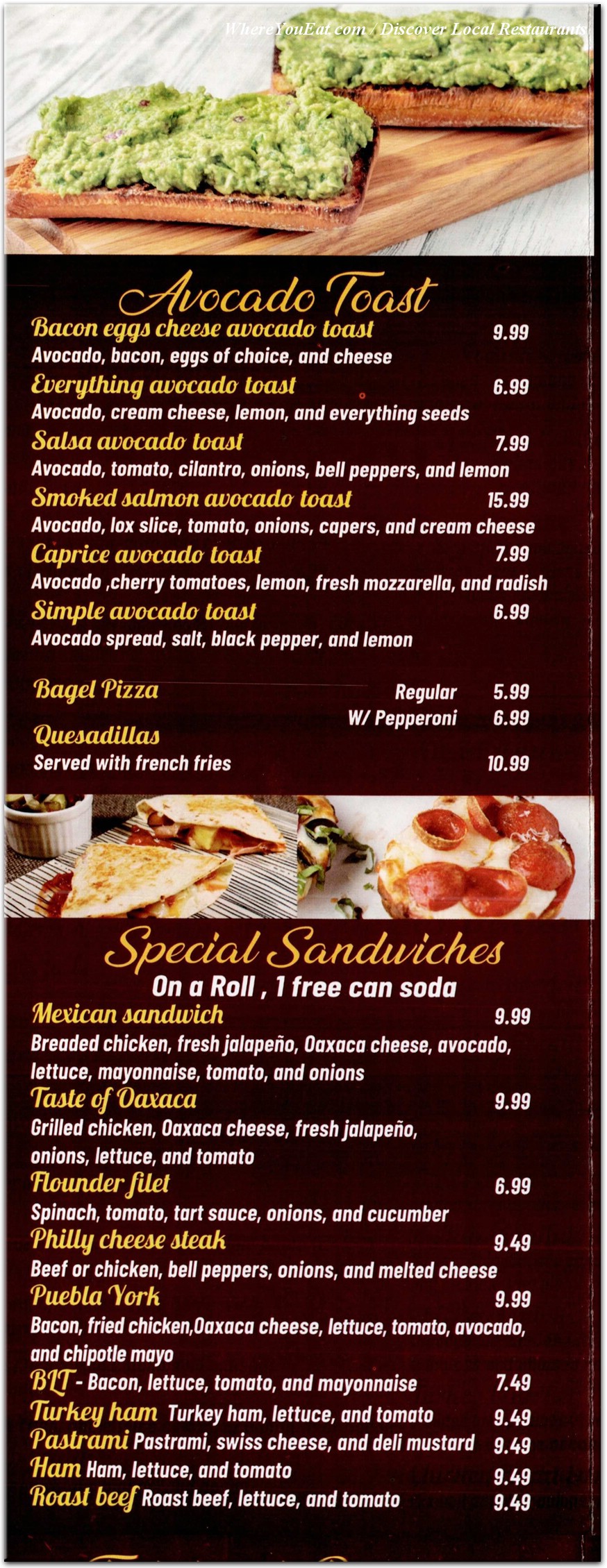 menu image