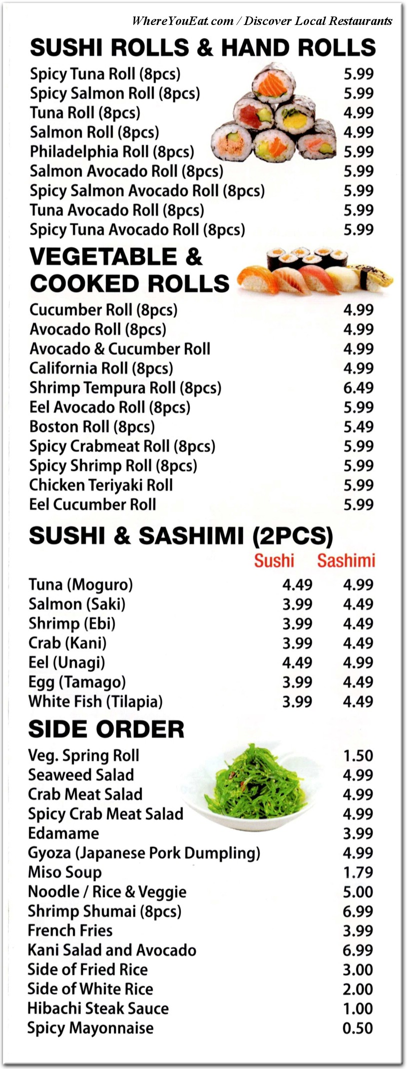 menu image