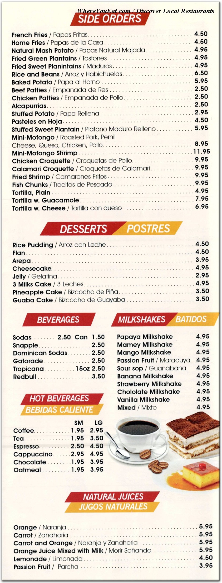 menu image