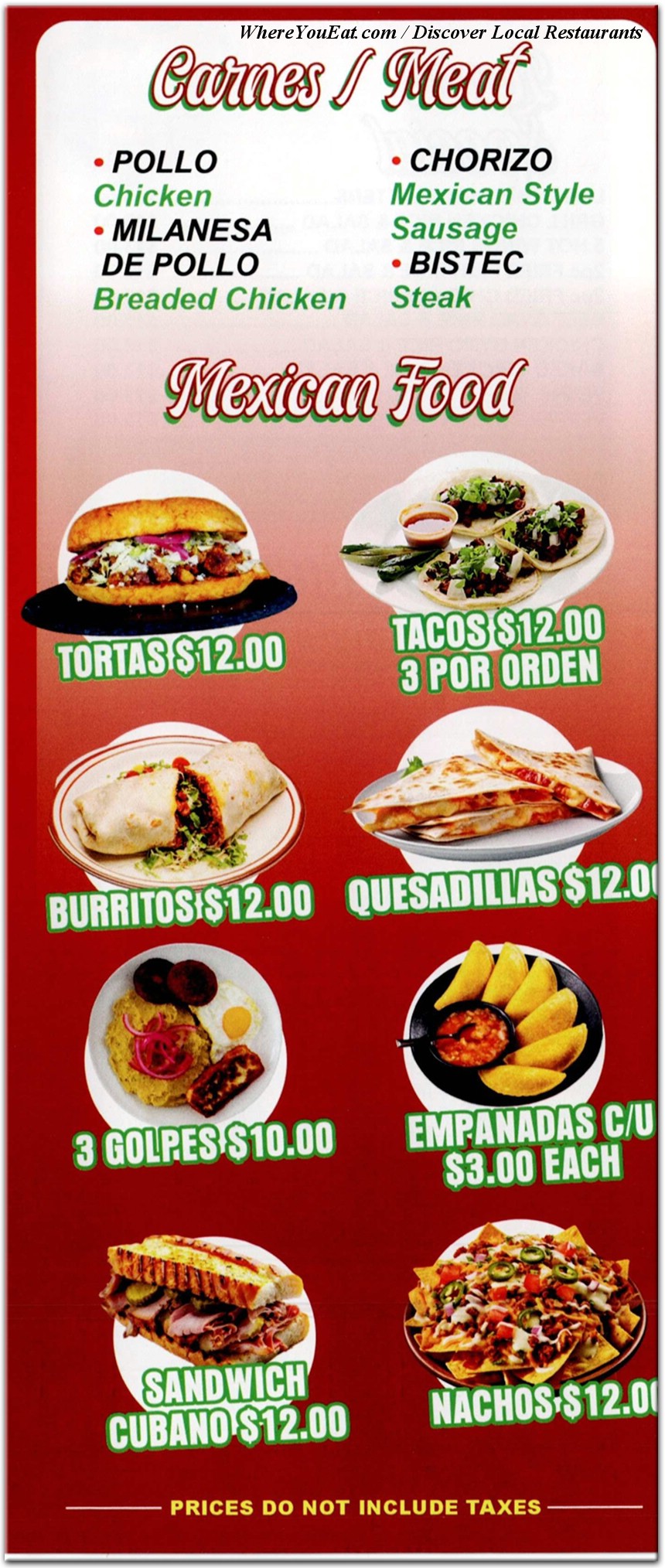 menu image