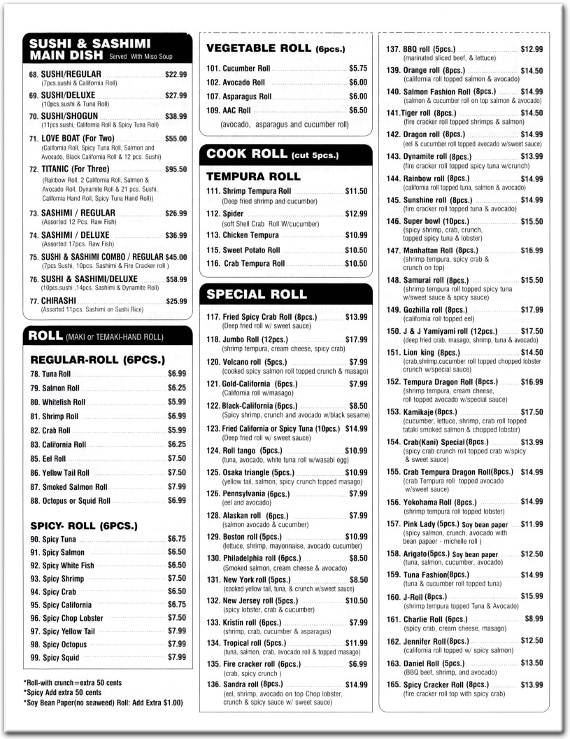 menu image
