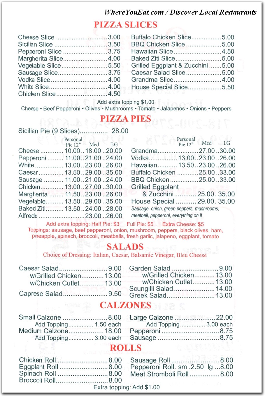 menu image