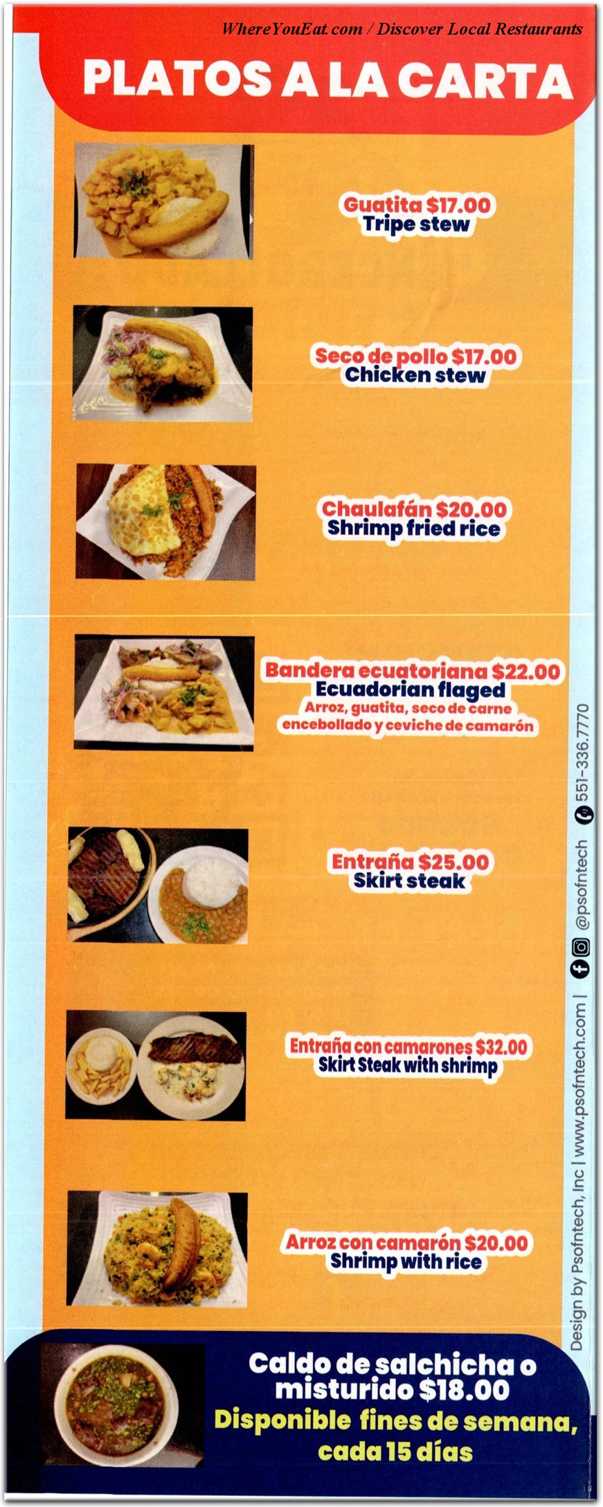 menu image