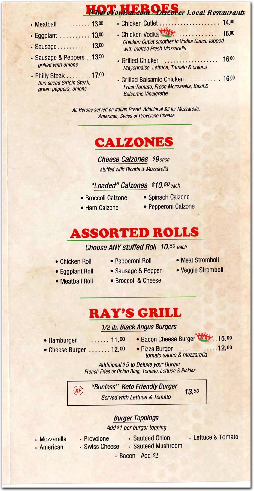 menu image
