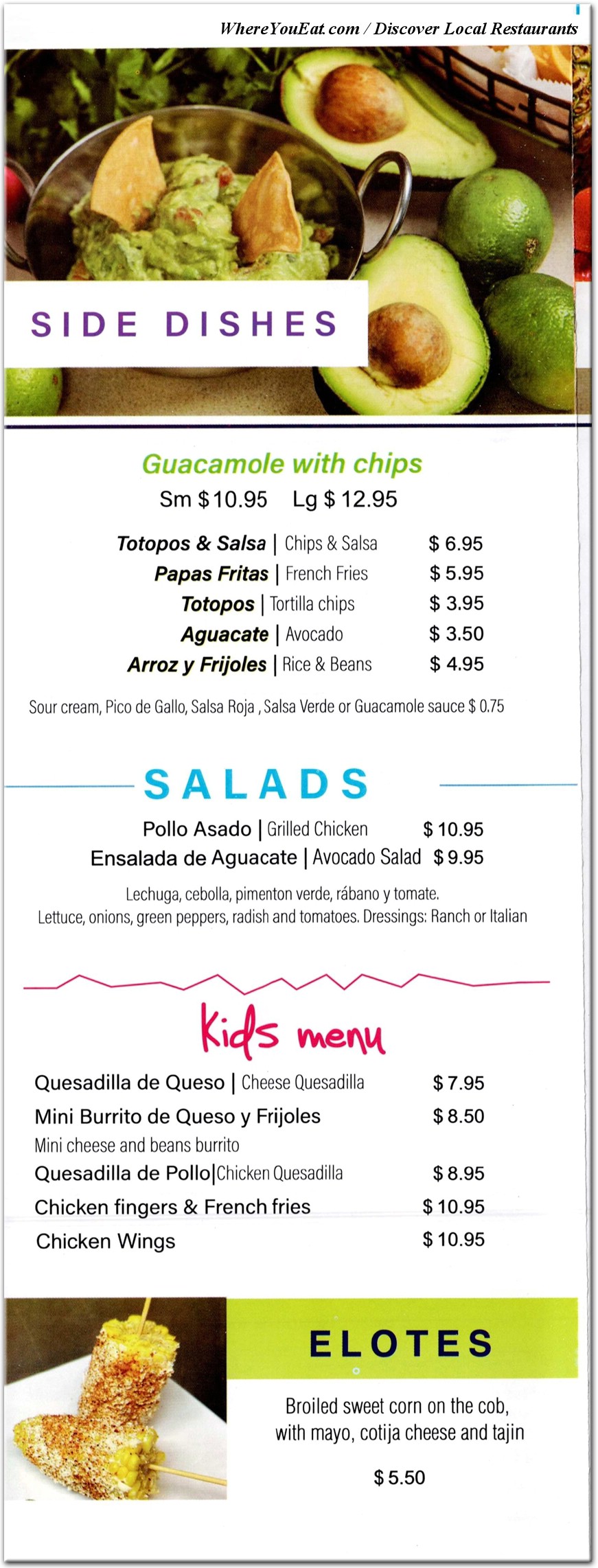 menu image
