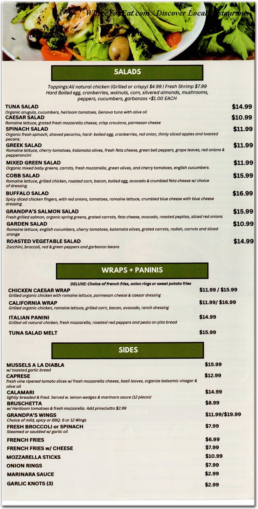 menu image