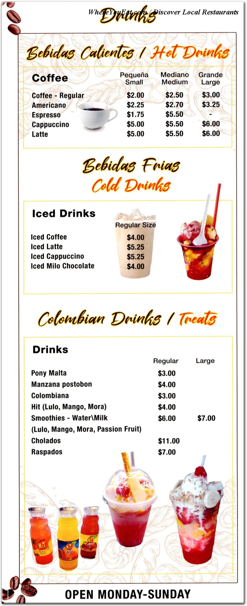 menu image