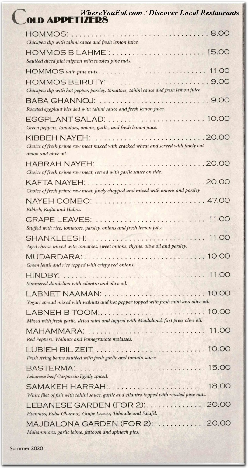 menu image