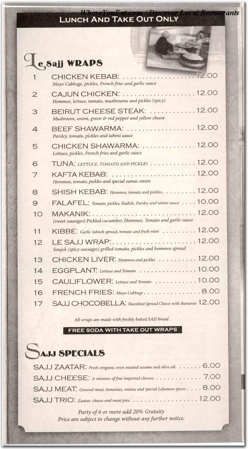 menu image