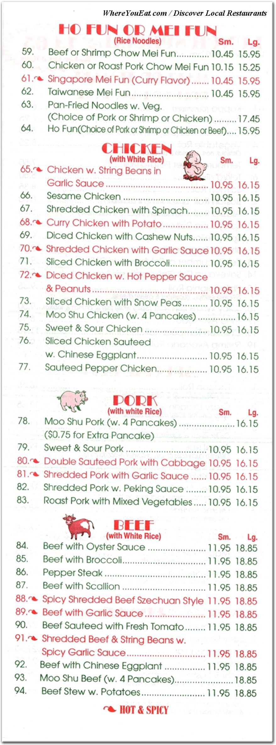 menu image