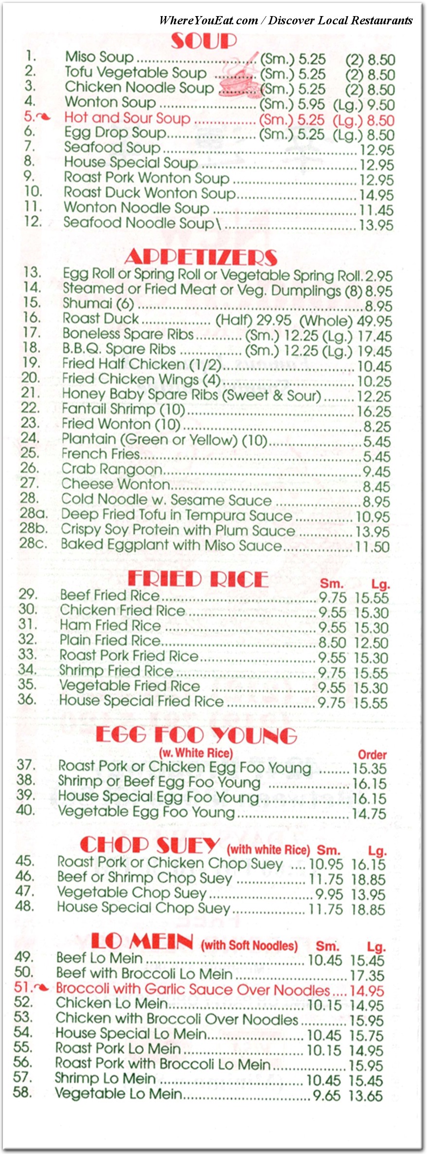 menu image